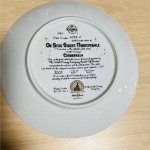 Disney White Ceramic Plate